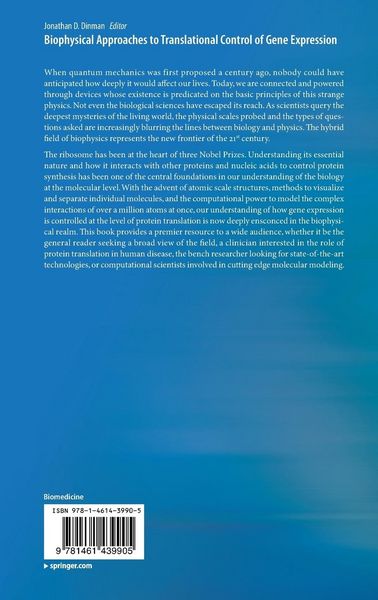 Produktbild: Biophysical approaches to translational control of gene expression