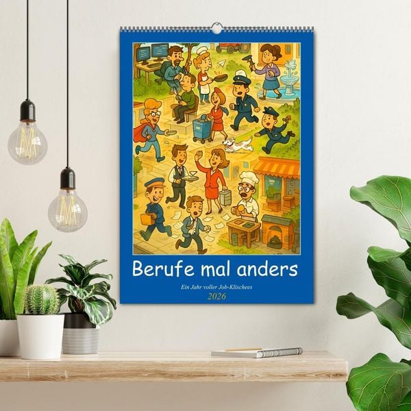 Produktbild: Berufe mal anders &ndash; Ein Jahr voller Job-Klischees (Wandkalender 2026 DIN A2 hoch), CALVENDO Monatskalender