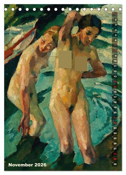 Produktbild: Leo Putz - Die Kunst der Sinnlichkeit (Tischkalender 2026 DIN A5 hoch), CALVENDO Monatskalender