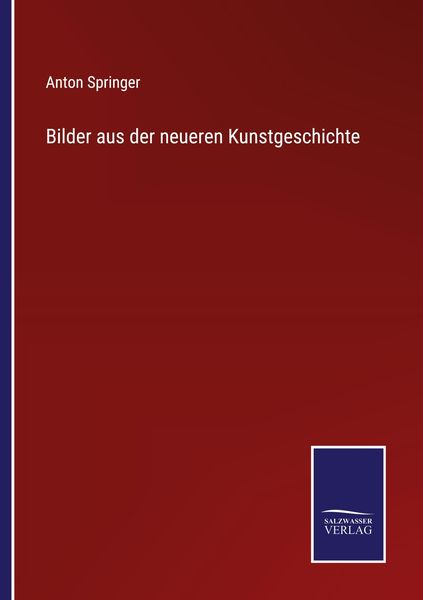 Produktbild: Bilder aus der neueren Kunstgeschichte