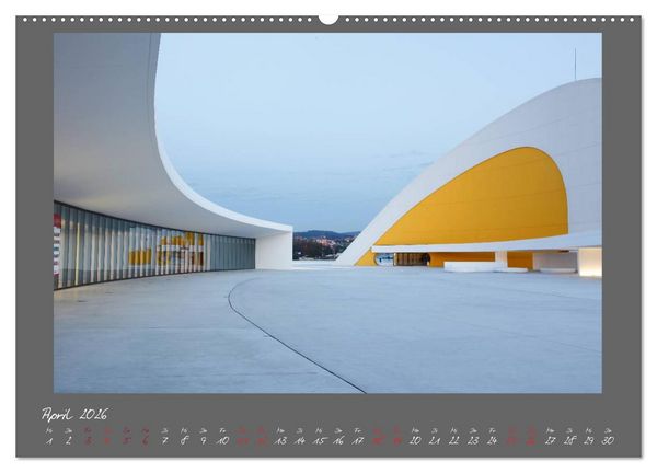Produktbild: Moderne Architektur - Oscar Niemeyer Kulturzentrum (hochwertiger Premium Wandkalender 2026 DIN A2 quer), Kunstdruck in Hochglanz