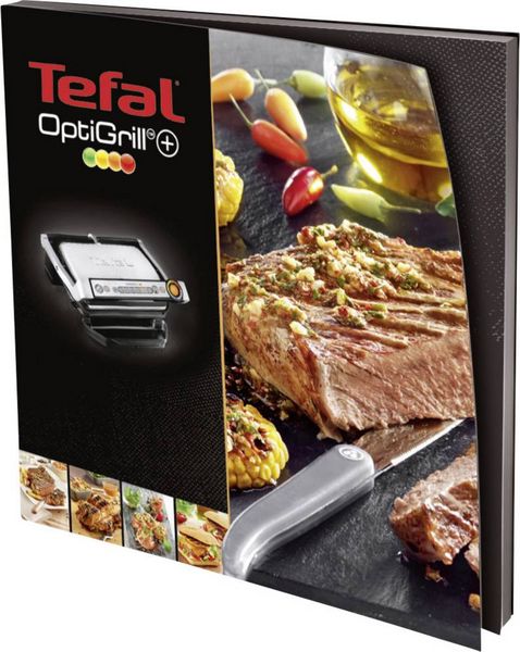 Produktbild: Tefal Optigrill+ Elektro Kontaktgrill Automatische Temperaturanpassung Edelstahl (geb&uuml;rstet), Schwarz