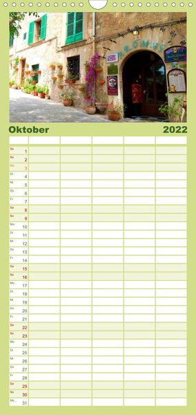 Produktbild: Familienplaner MALLORCA zum VERLIEBEN (Wandkalender 2022 , 21 cm x 45 cm, hoch)