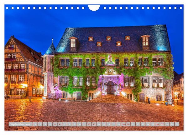 Produktbild: Quedlinburg - 1000 Jahre Geschichte im Harz (Wandkalender 2026 DIN A4 quer), CALVENDO Monatskalender