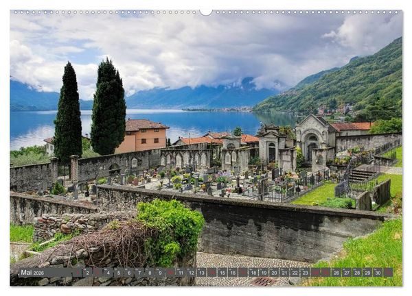 Produktbild: Lago di Como - Italienisches Flair in den Alpen (Wandkalender 2026 DIN A2 quer), CALVENDO Monatskalender