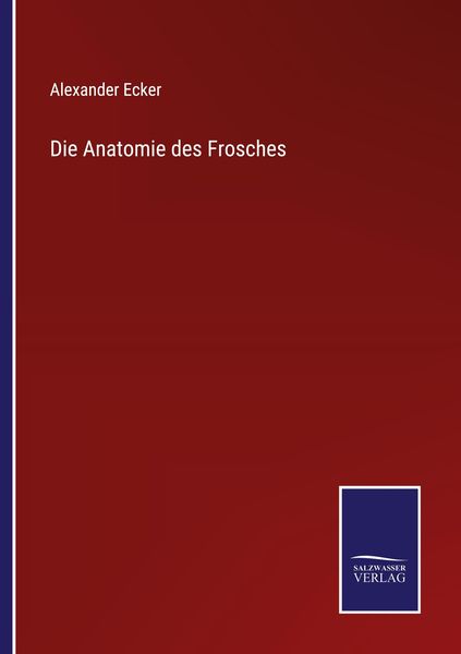 Produktbild: Die Anatomie des Frosches