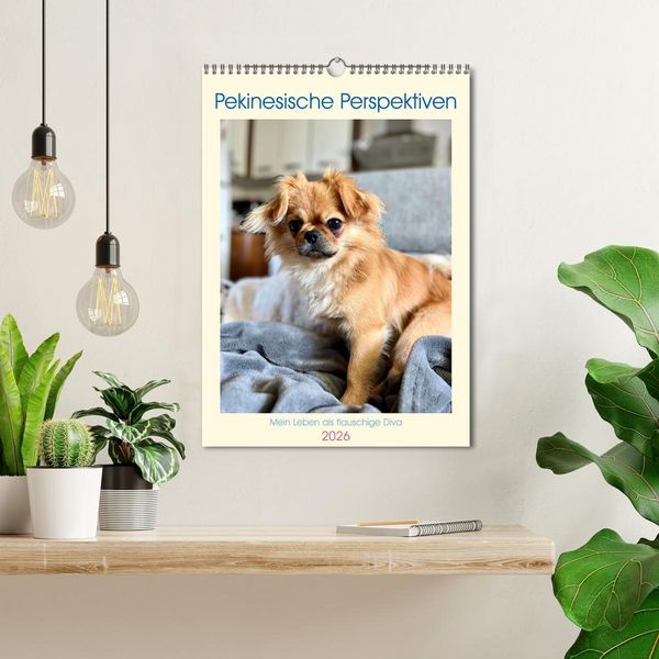 Produktbild: Pekinesische Perspektiven - Mein Leben als flauschige Diva (Wandkalender 2026 DIN A3 hoch), CALVENDO Monatskalender