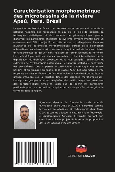 Produktbild: Caract&eacute;risation morphom&eacute;trique des microbassins de la rivi&egrave;re Ape&uacute;, Par&aacute;, Br&eacute;sil
