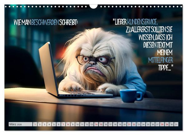 Produktbild: ULTRAKRASS Knallharte Hunde (Wandkalender 2026 DIN A3 quer), CALVENDO Monatskalender