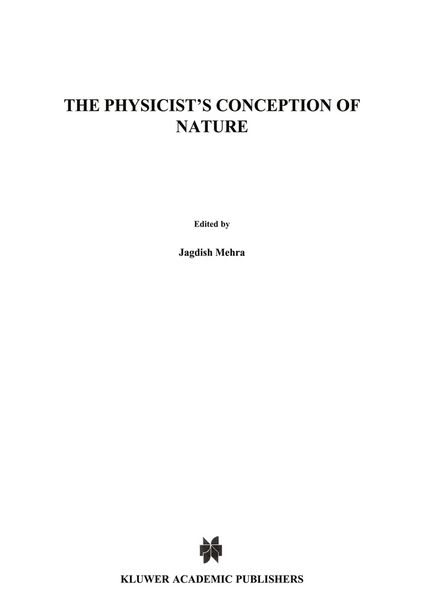 Produktbild: The Physicist's Conception of Nature