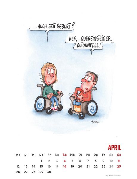 Produktbild: Handicaps 2027: Monatskalender f&uuml;r die Wand