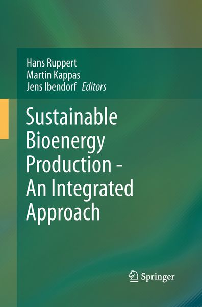Produktbild: Sustainable Bioenergy Production - An Integrated Approach