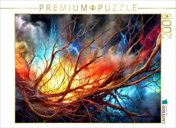 CALVENDO Puzzle Flammende Transformation | 2000 Teile Lege-Größe 90x67cm Foto-Puzzle für glückliche Stunden