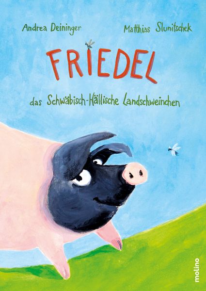 Friedel, das Schwäbisch-Hällische Landschweinchen, Gebundene Ausgabe von Matthias Slunitschek, Molino Verlag, 978-3-9820231-0-6