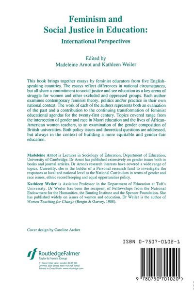 Produktbild: Feminism And Social Justice In Education