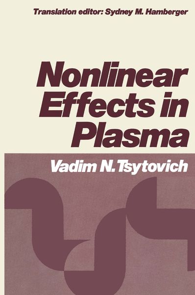 Produktbild: Nonlinear Effects in Plasma