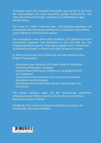 Produktbild: Th&uuml;ringen Burgen, Schl&ouml;sser & Wehrbauten Band 4