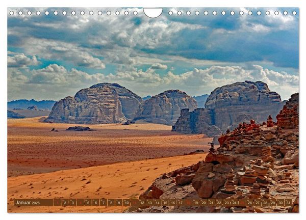 Produktbild: Die W&uuml;ste Wadi Rum (Wandkalender 2026 DIN A4 quer), CALVENDO Monatskalender