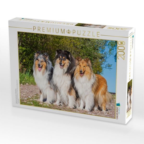 Produktbild: CALVENDO Puzzle Die drei anerkannten Colliefarben | 2000 Teile Lege-Gr&ouml;&szlig;e 90x67cm Foto-Puzzle f&uuml;r gl&uuml;ckliche Stunden
