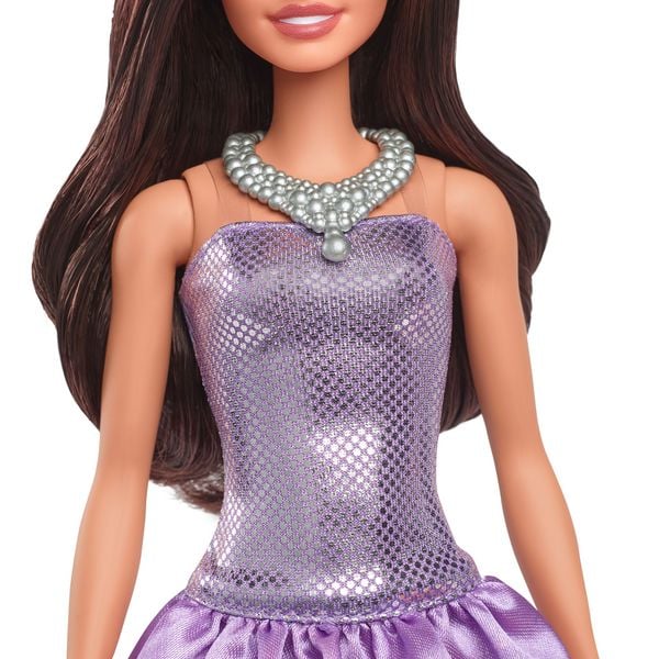 Produktbild: Barbie Fashionista Puppe im Paillettenkleid mit Satinrock