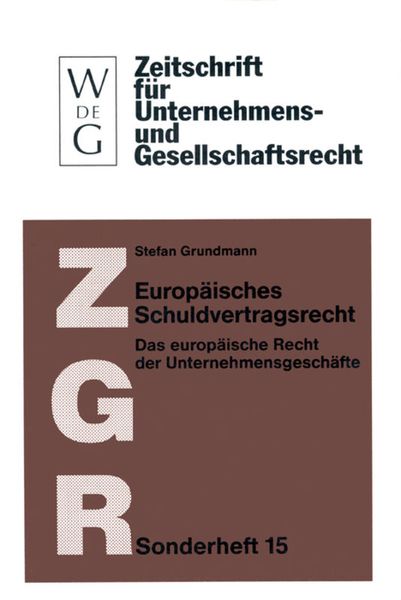 Produktbild: Europ&auml;isches Schuldvertragsrecht