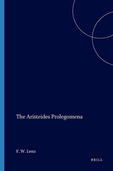 Produktbild: The Aristeides Prolegomena