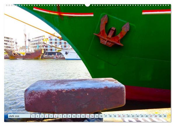 Produktbild: Ein detaillierter Blick auf Segelschiffe (Wandkalender 2026 DIN A2 quer), CALVENDO Monatskalender
