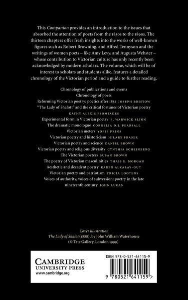 Produktbild: The Cambridge Companion to Victorian Poetry