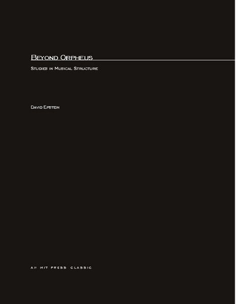Produktbild: Beyond Orpheus: Studies in Musical Structure