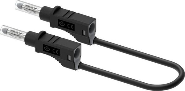 Produktbild: Electro PJP 2211/600V-CD1-50N Messleitung Bananenstecker 50cm Schwarz 1St.