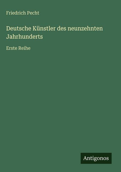 Produktbild: Deutsche K&uuml;nstler des neunzehnten Jahrhunderts