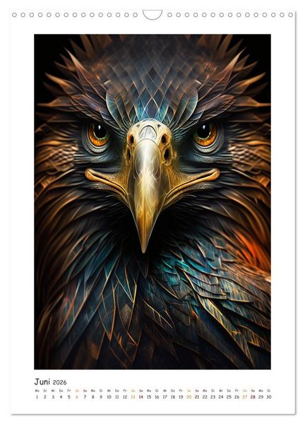 Produktbild: Magische Tiergesichter (Wandkalender 2026 DIN A3 hoch), CALVENDO Monatskalender