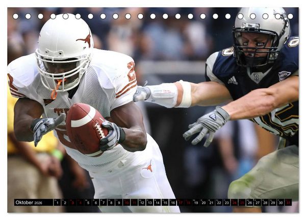 Produktbild: American Football - Athleten (Tischkalender 2026 DIN A5 quer), CALVENDO Monatskalender