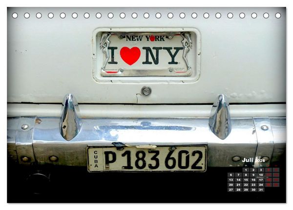 Produktbild: Dodge Coronet - Ein Traumcabrio in Kuba (Tischkalender 2026 DIN A5 quer), CALVENDO Monatskalender