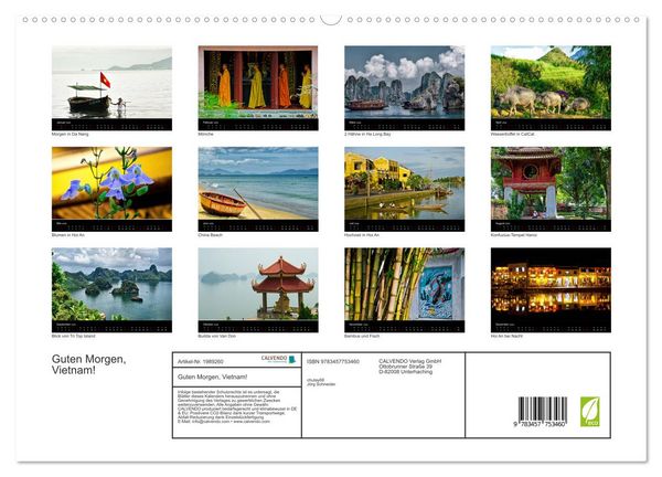 Produktbild: Guten Morgen, Vietnam! (hochwertiger Premium Wandkalender 2026 DIN A2 quer), Kunstdruck in Hochglanz