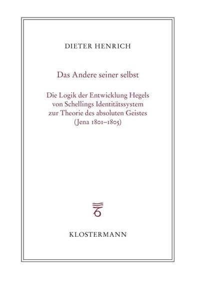 Produktbild: Das Andere seiner selbst