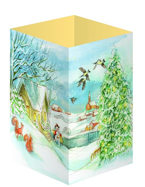 Produktbild: Winterzauber &uuml;berall. Ein Windlicht-Adventskalender mit 24 T&uuml;rchen