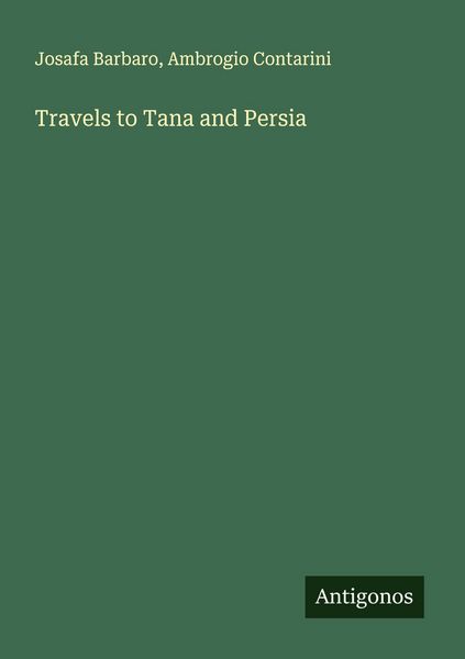 Produktbild: Travels to Tana and Persia