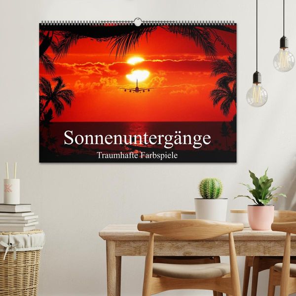 Produktbild: Sonnenunterg&auml;nge &bull; Traumhafte Farbspiele (Wandkalender 2026 DIN A2 quer), CALVENDO Monatskalender
