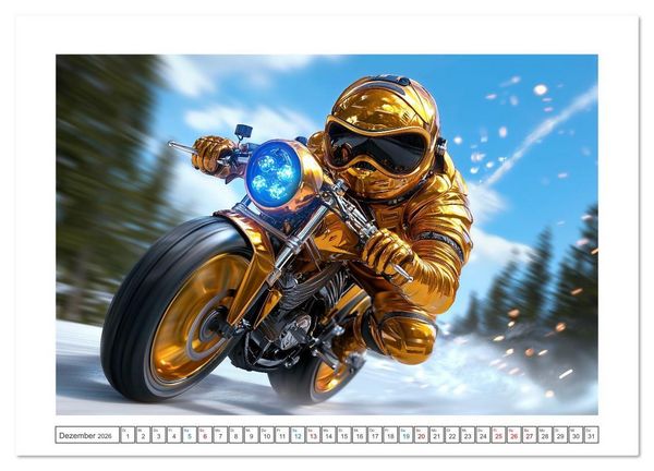 Produktbild: Zero Rider (hochwertiger Premium Wandkalender 2026 DIN A2 quer), Kunstdruck in Hochglanz