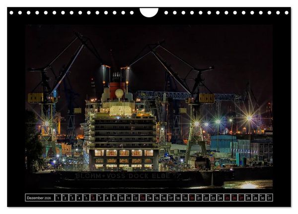 Produktbild: Rund um den Hamburger Hafen (Wandkalender 2026 DIN A4 quer), CALVENDO Monatskalender