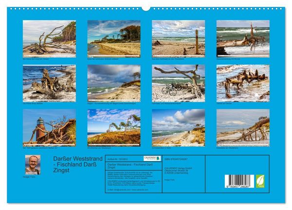 Produktbild: Dar&szlig;er Weststrand - Fischland Dar&szlig; Zingst (hochwertiger Premium Wandkalender 2026 DIN A2 quer), Kunstdruck in Hochglanz