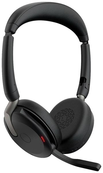 Produktbild: Jabra Evolve2 65 Flex Link380a UC On Ear Headset Bluetooth&reg; Stereo Schwarz Noise Cancelling Headset, Mikrofon-Stummschaltung, Lautst&auml;rkeregelung,