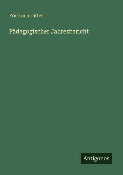 Produktbild: P&auml;dagogischer Jahresbericht