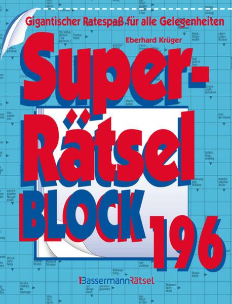 Superrätselblock 196, Taschenbuch von Eberhard Krüger, Bassermann, 9783809446767