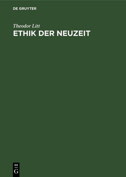 Produktbild: Ethik der Neuzeit