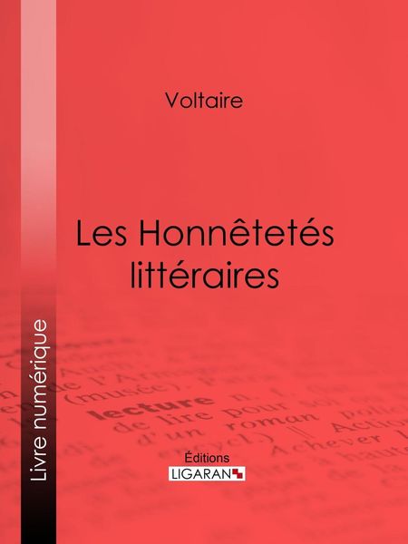 Produktbild: Les Honn&ecirc;tet&eacute;s litt&eacute;raires