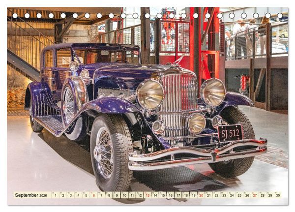 Produktbild: Nationales Auto Museum, The Loh Collection (Tischkalender 2026 DIN A5 quer), CALVENDO Monatskalender