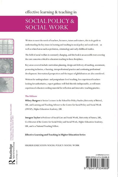 Produktbild: Effective Learning and Teaching in Social Policy and Social Work