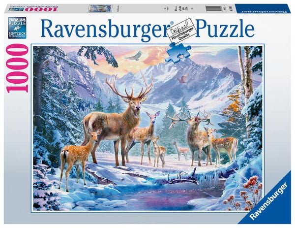 Ravensburger 19949 - Rehe und Hirsche im Winter